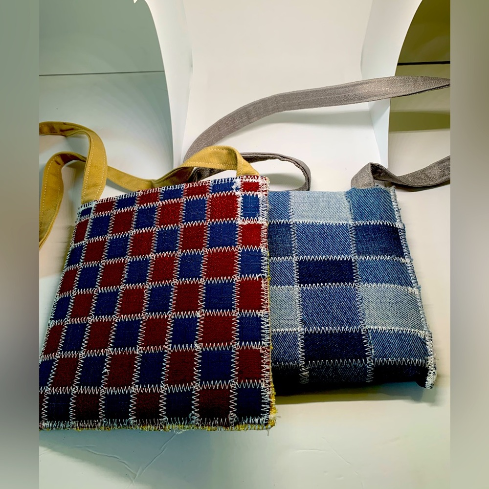 2 bags 1 price each One of a kind NYC designer creation  ( 1 bag has mark inside